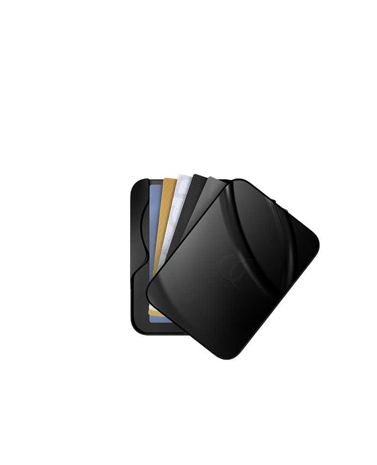 <font color="#ccae84" size="2">Technology </font><br><br><font size="3"><strong>ARC </strong></font><br><br>Arc Vault MagSafe Card Holder - Onyx Black