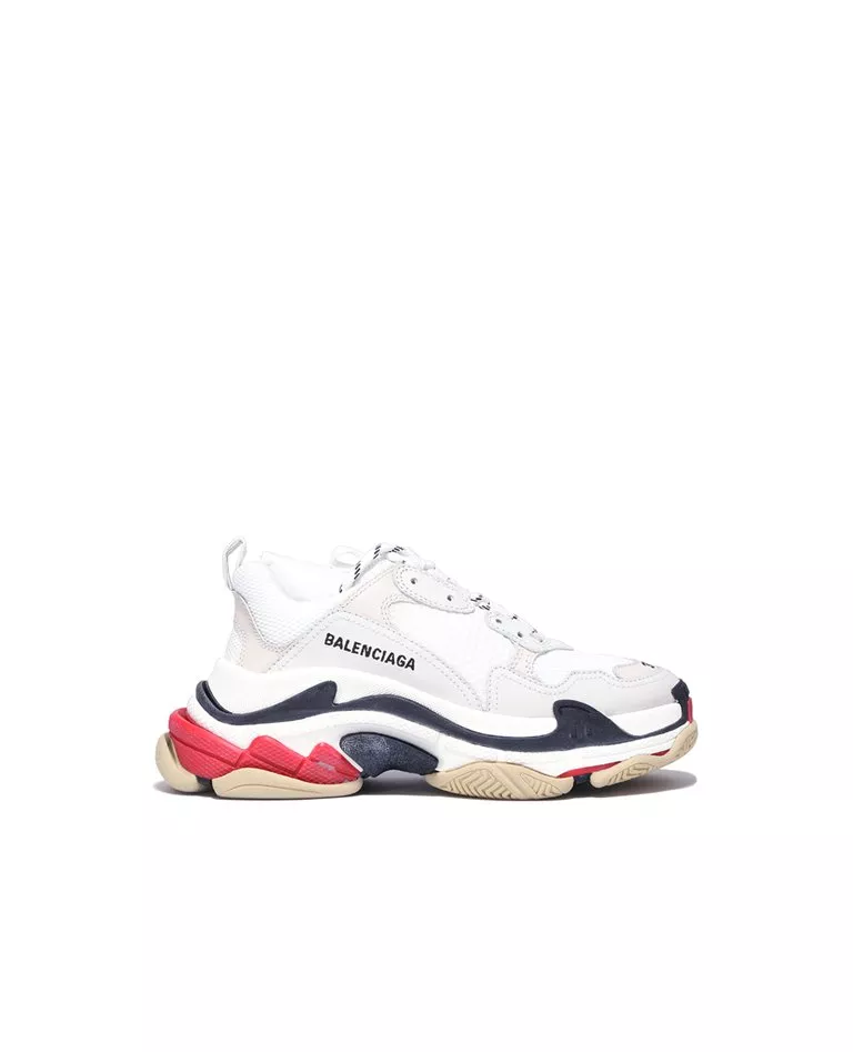 Balenciaga Triple S white red black - BALENCIAGA | THÉM