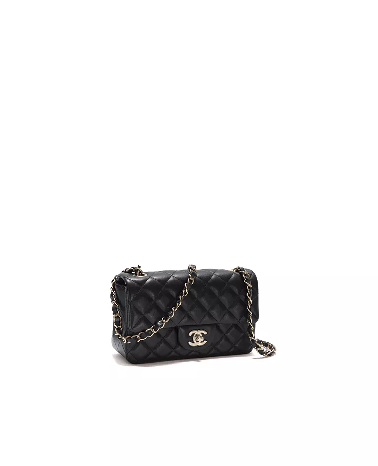 chanel handbag black leather