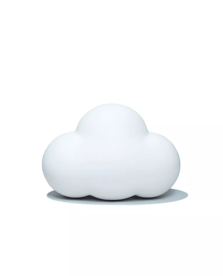 FriendsWithYou little cloud white vinyl figure back in a full white background