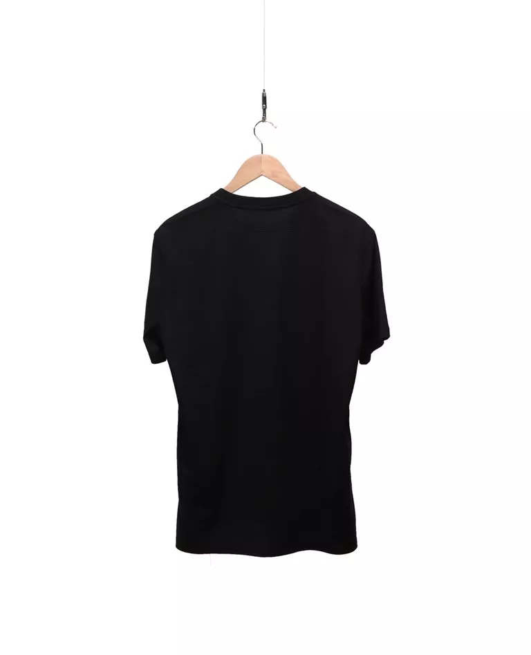 Givenchy black shark T-shirt back in a full white background
