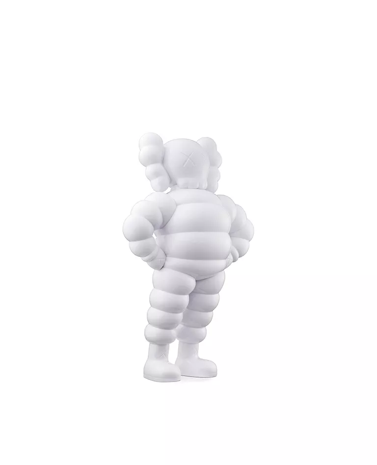 Kaws Chum white figure side with a full white background
