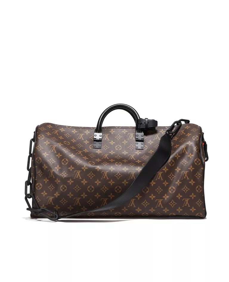 Louis Vuitton Keepall Bandouliere 50 Monogram Eclipse Grey LV Weekend  Travel Bag