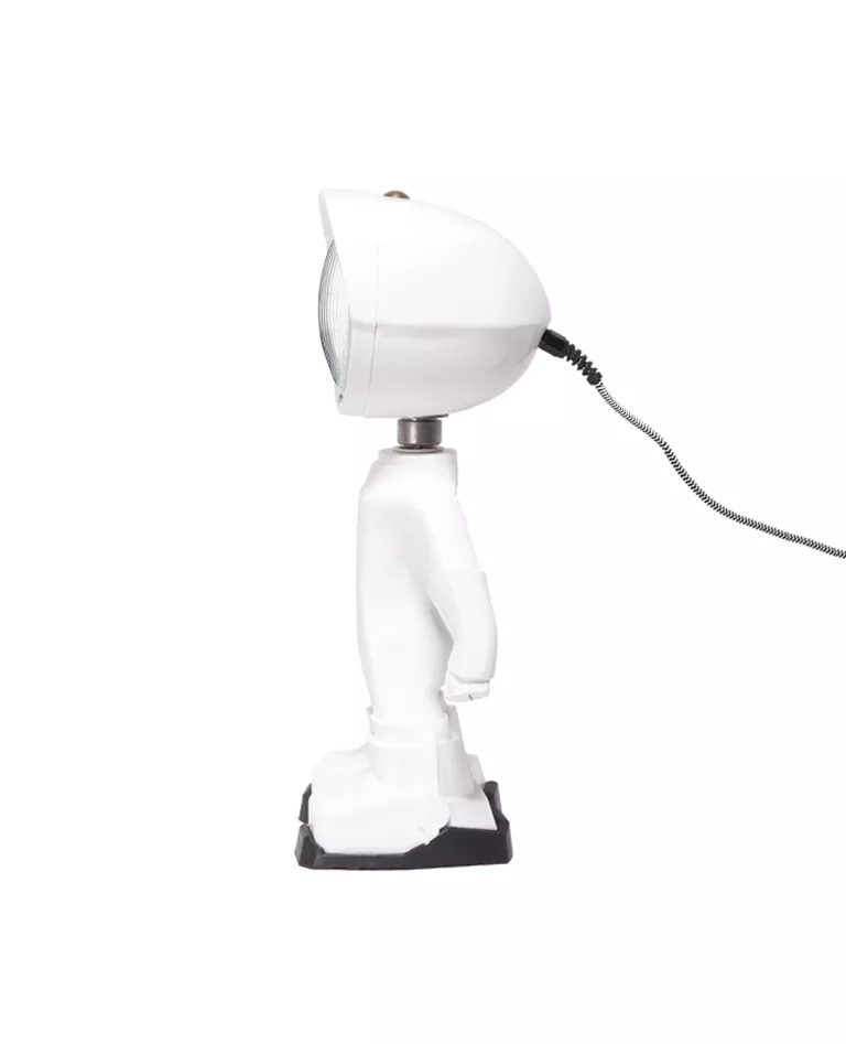 The Lampster white Color figure lamp side