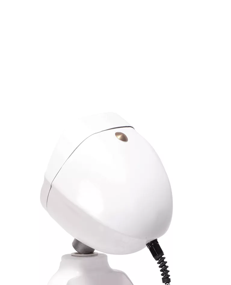 The Lampster white Color figure lamp back head up details